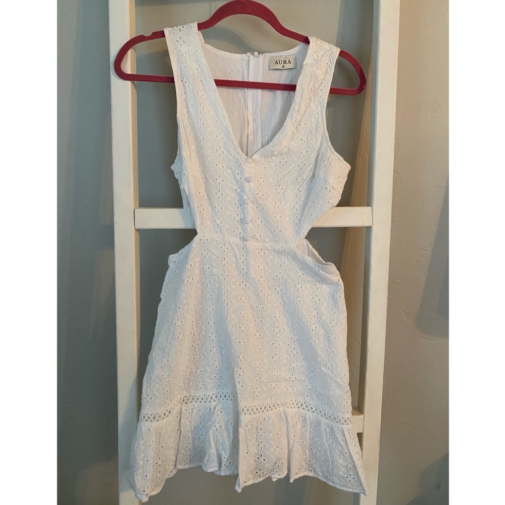 White eyelet sundress